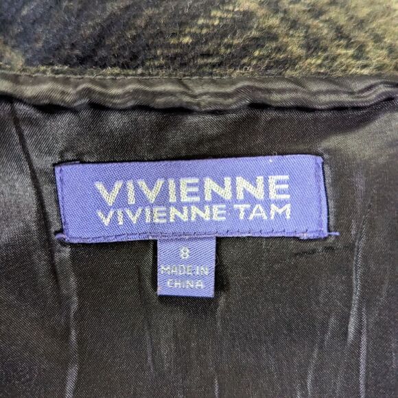 Vivienne Tam Wool Plaid Skirt 8 Grunge Dark Academia Y2K 90s Rebel Punk - Picture 2 of 9